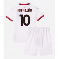 Maglia Calcio AC Milan Rafael Leao #10 Seconda Divisa Bambino 2024-25 Manica Corta (+ pantaloncini)